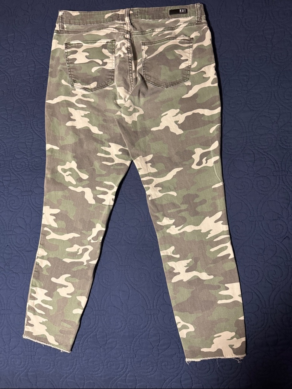Kut from the Kloth Camo Skinny Jeans - Green - Picture 2 of 6